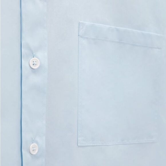 Zara Poplin Oversized Shirt New - Picture 8 of 9